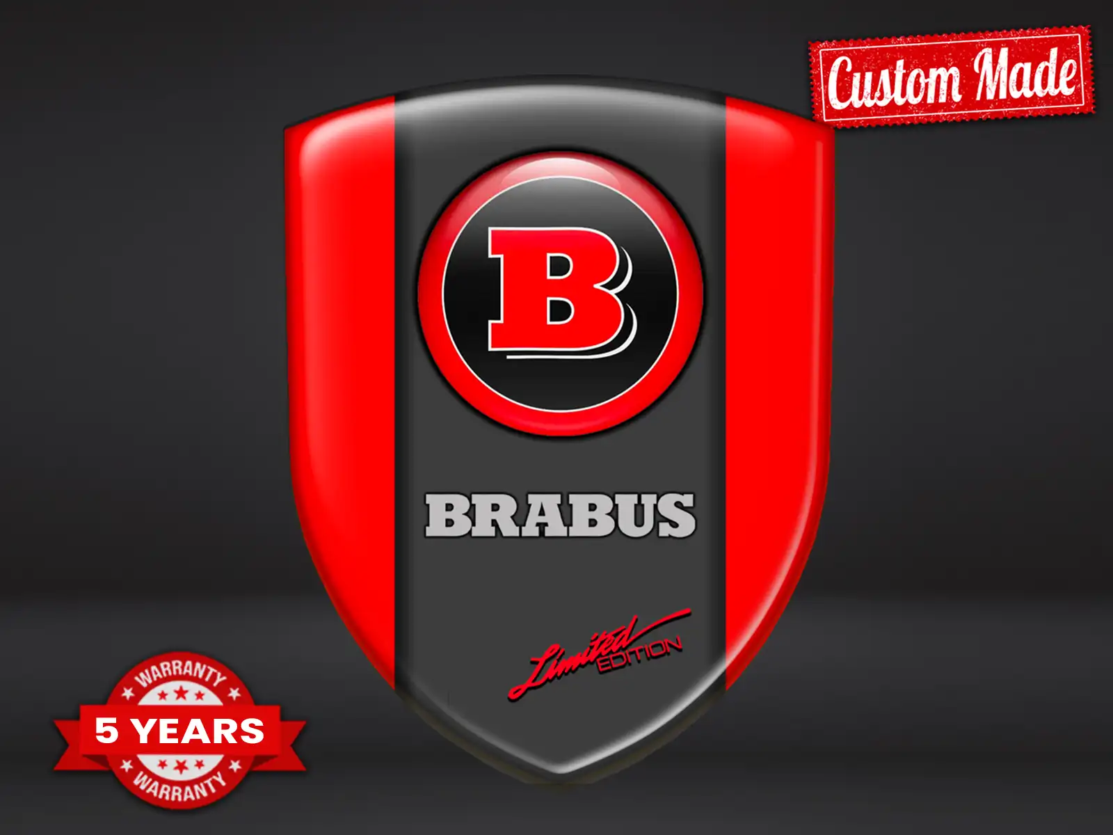 Brabus Personalisierte Logosticker Limitiert Universal Robust